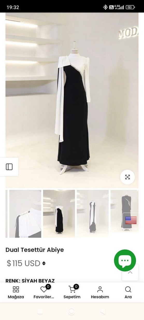 Dual Tesettür Abiye - Görsel 4