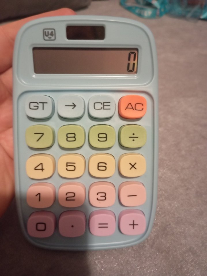 Pastel Renkli Hesap Makinesi - Görsel 2