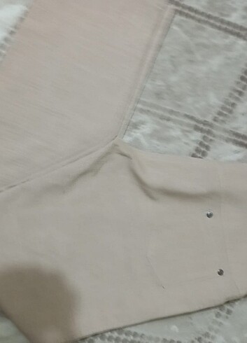 Trendyol & Milla Keten krem pantolon