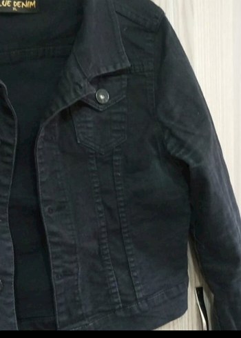 Zara Kadın Siyah Kısa Denim Ceket