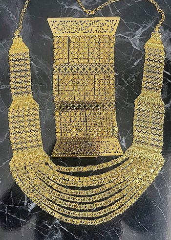 Altın KAPLAMA MADONA(URFA AKITMASI.KOLYE 2 li SET