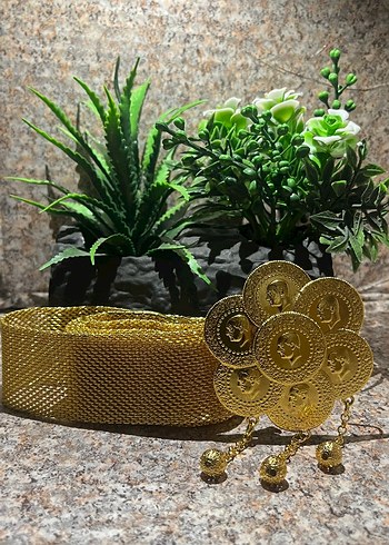 Altın Zincir Detaylı Kadın Kemer - Görsel 6