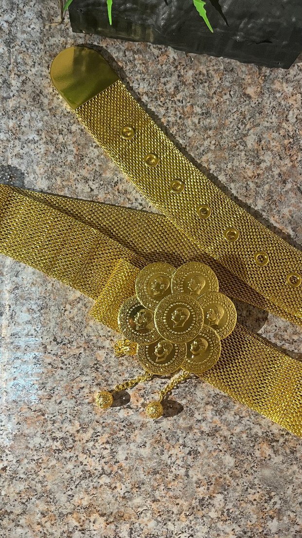 Altın Zincir Detaylı Kadın Kemer - Görsel 2