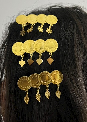 Altın Renk Zincir Detaylı Bohem Saç Aksesuarı - Görsel 6