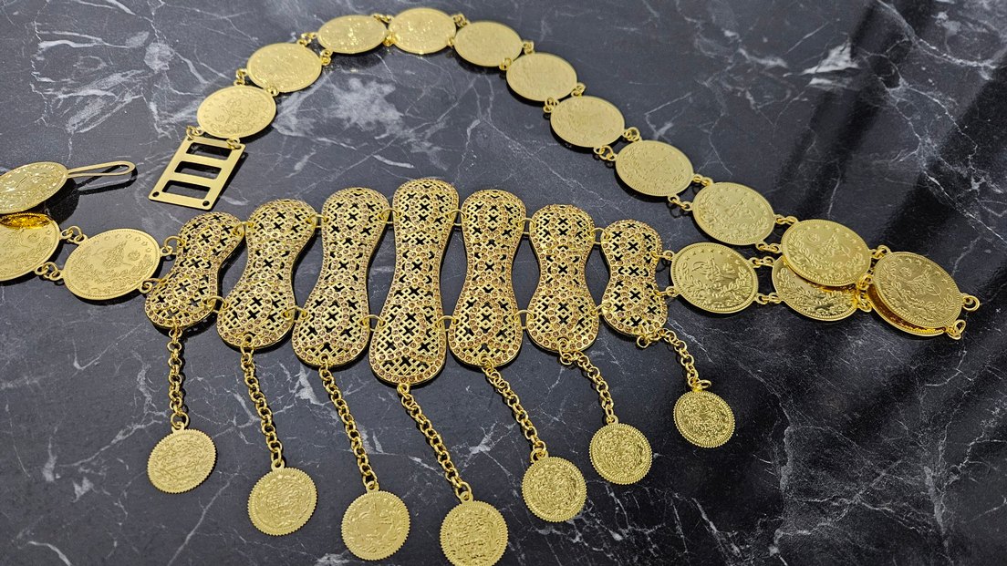 22 AYAR ALTIN KAPLAMA KEMER - Görsel 2