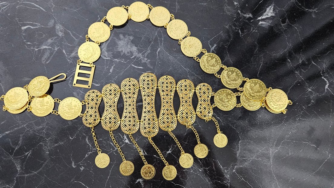 22 AYAR ALTIN KAPLAMA KEMER - Görsel 3