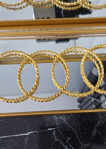 2li burma bilezik 22 ayar kaplama - Görsel 5