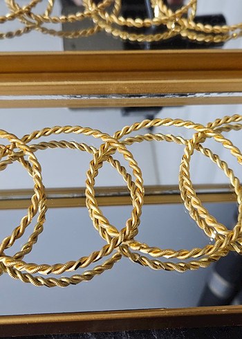 2li burma bilezik 22 ayar kaplama - Görsel 10