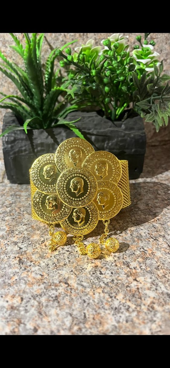 ALTIN KAPLAMA KEMER LİRALI BAŞLIKLI - Görsel 3