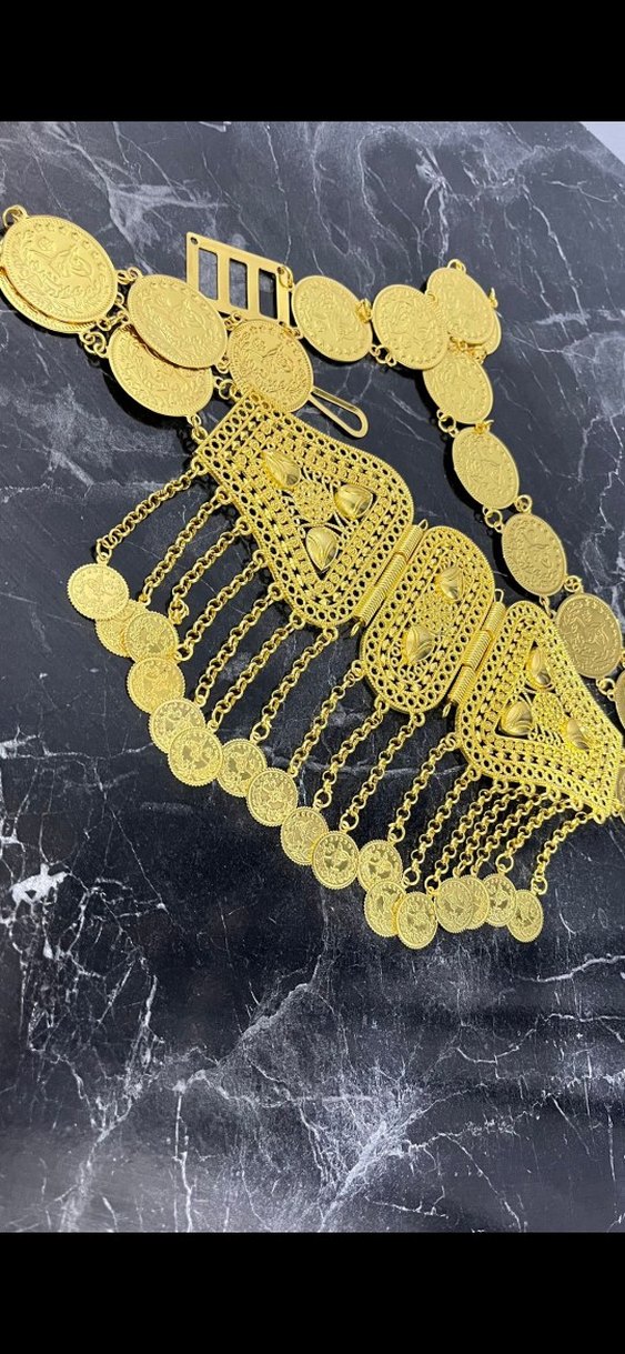 Altın KAPLAMA KEMER 100CM - Görsel 2