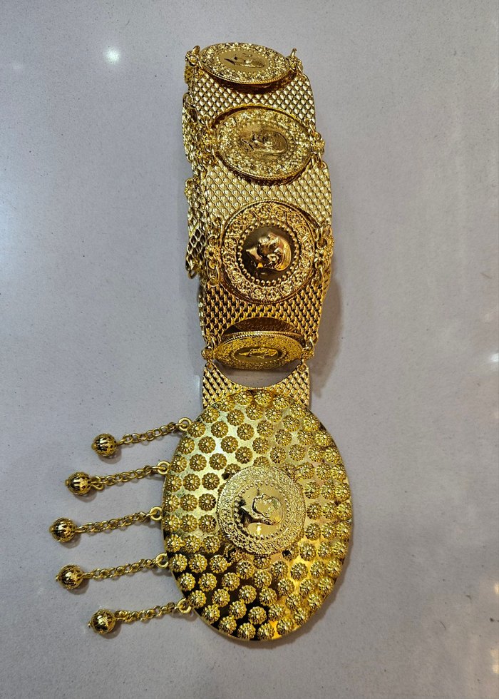 altın kaplama kemer 110 cm - Görsel 5