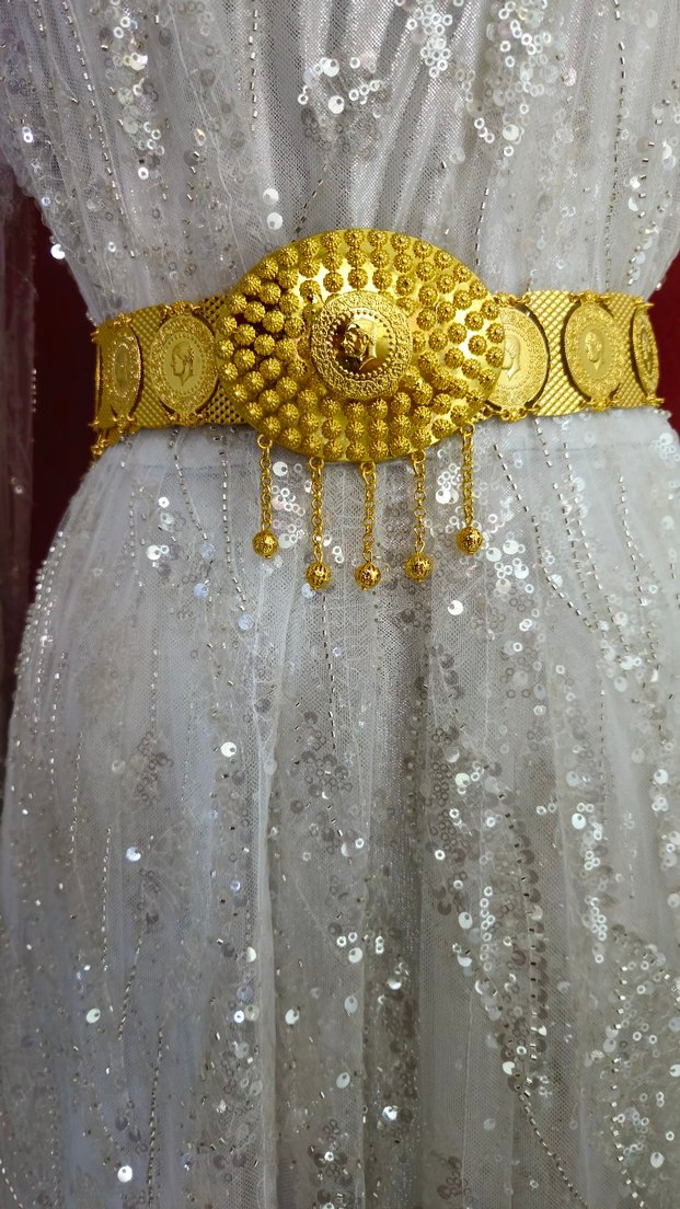 altın kaplama kemer 110 cm - Görsel 3