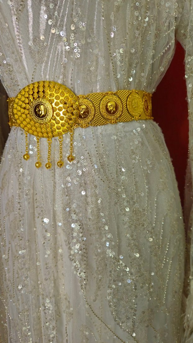 altın kaplama kemer 110 cm - Görsel 2