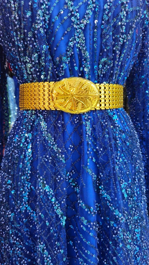 altın kaplamq kemer 115 cm - Görsel 3