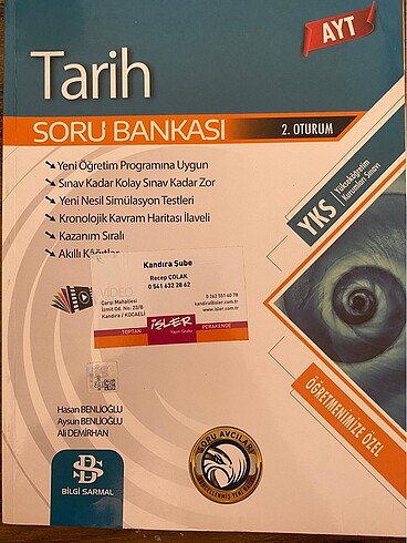 BİLGİ SARMAL YAYINLARI AYT TARİH SORU BANKASI