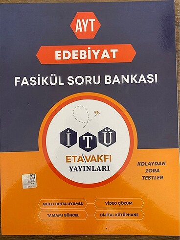 İTÜ ETA VAKFI YAYINLARI AYT EDEBİYAT FASİKÜL SORU BANKASI