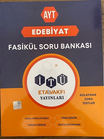  İTÜ ETA VAKFI YAYINLARI AYT EDEBİYAT FASİKÜL SORU BANKASI