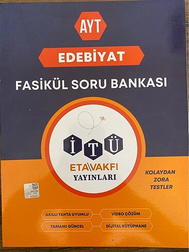  Beden Renk İTÜ ETA VAKFI YAYINLARI AYT EDEBİYAT FASİKÜL SORU BANKASI