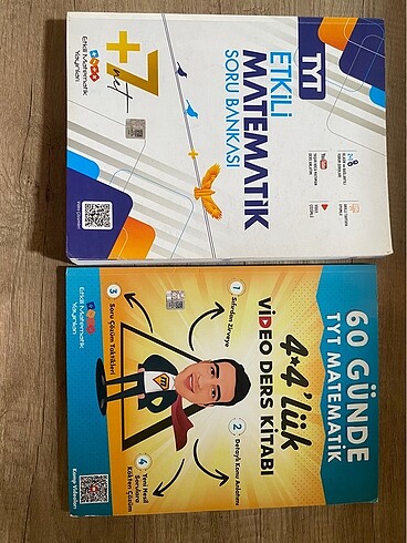 TYT soru bankası ve Yasar Hoca Mathman 4 4 lük video ders kitabı