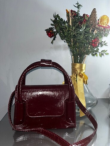 Bordo vintage çanta