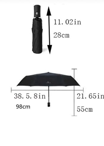 Siyah Pilili Şemsiye SIFIR - Görsel 4