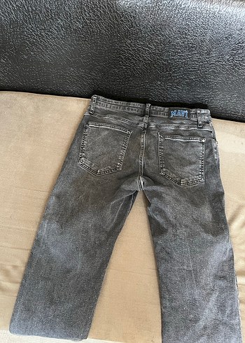 Gri Erkek Denim Bol Kesim Jean MAVİ - Görsel 3