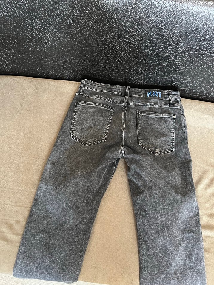 Gri Erkek Denim Bol Kesim Jean MAVİ - Görsel 3