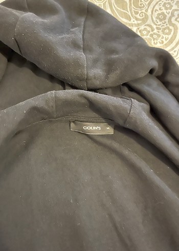 Fermuarlı Kapüşonlu Siyah Erkek Sweatshirt Colins - Görsel 4