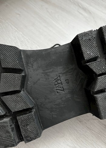 Siyah Platform Topuklu Oxford Ayakkabı ZARA AZ KULLANILMIŞ - Görsel 4