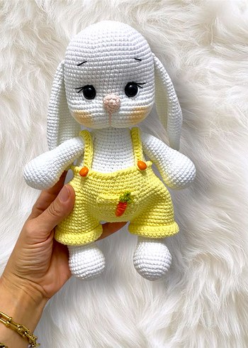 Fisher Price Sarı Tulumlu Amigurumi Tavşan