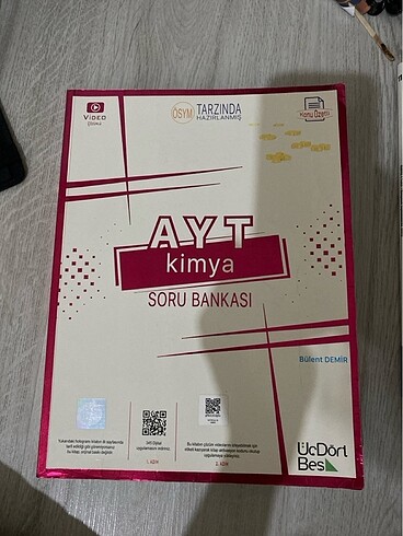 AYT Kimya Soru Bankası ÜçDörtBeş Yayınları
