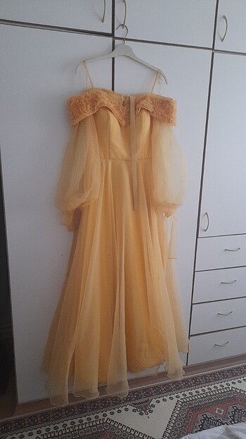 Prenses şifon elbise abiye - Görsel 3