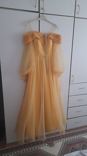 Prenses şifon elbise abiye - Görsel 4