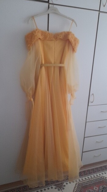 Prenses şifon elbise abiye - Görsel 5