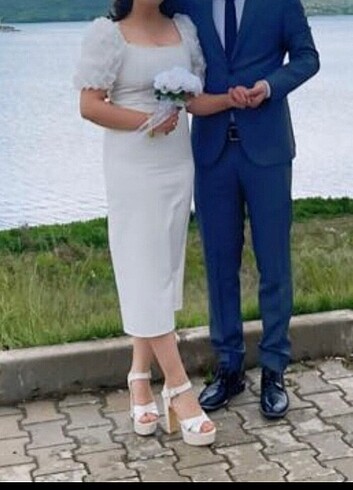 38 Beden beyaz Renk Nikah nişan düğün mezuniyet abiye
