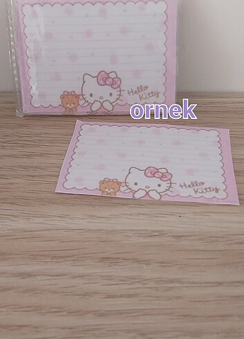 Hello kitty 15'li stickerli küçük not kağıdı 
