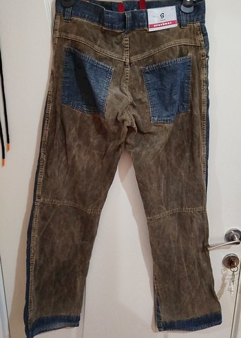 Kemer Detaylı Rahat Kesim Kadın Kot Pantolon - Görsel 2