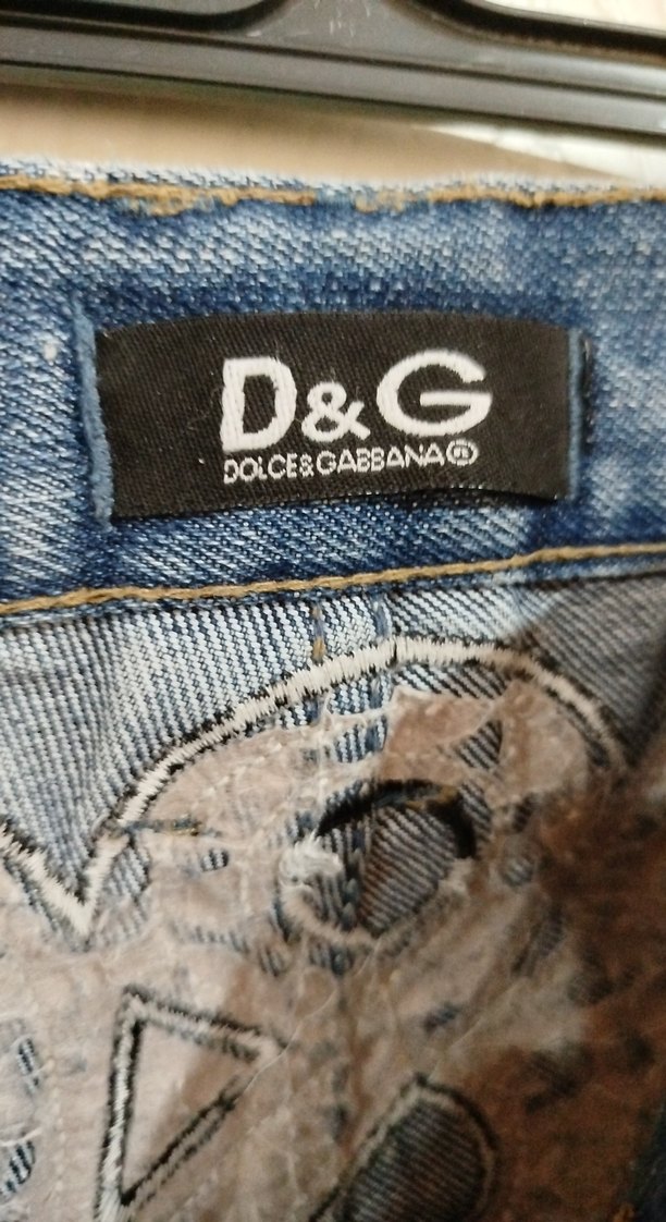 Düğmeli Düz Kesim Mavi Kadın Kot Pantolon - Görsel 3