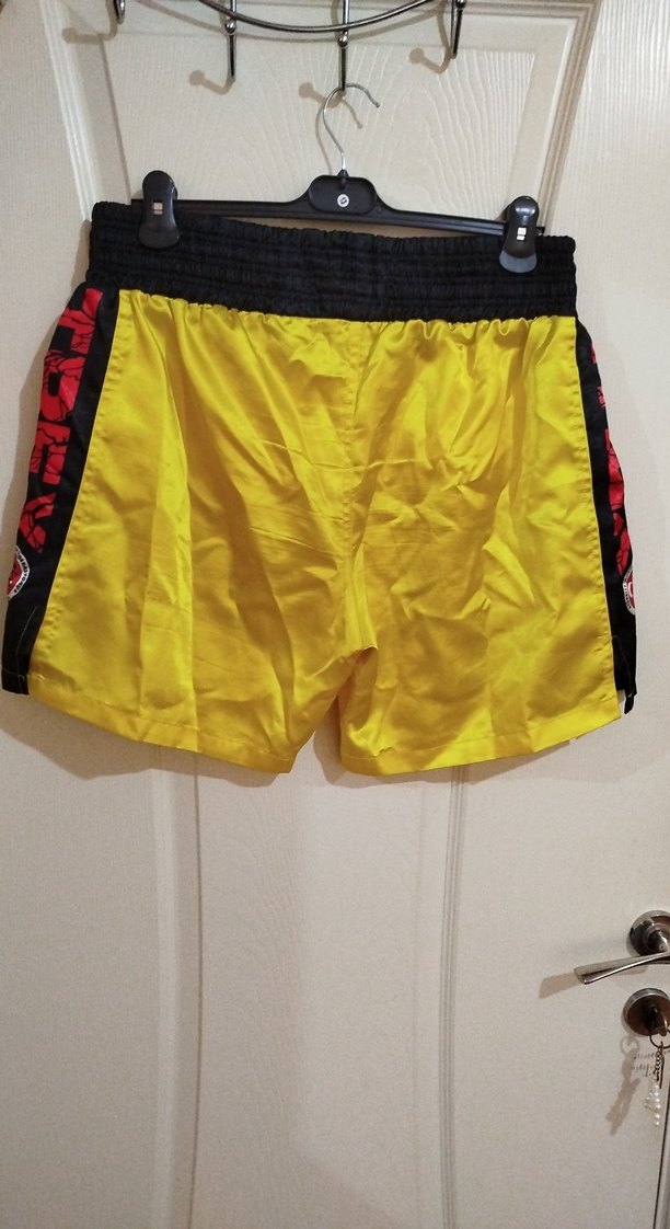 Sarı Baskılı Mini Erkek Boksör Şort - Görsel 2