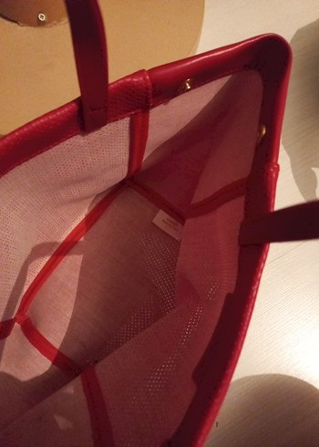 Diğer Kırmızı Minimalist PVC Kadın Çanta