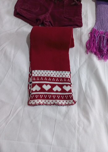 Bordo Kemerli kadife Kız Şortu - Görsel 5