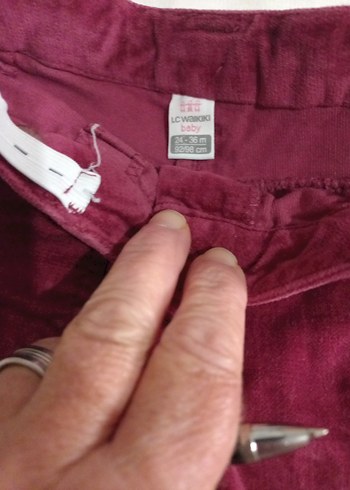 Bordo Kemerli kadife Kız Şortu - Görsel 3