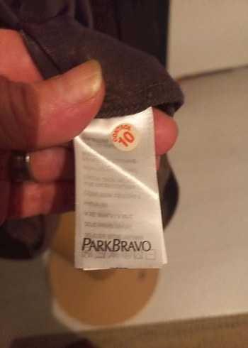 PARK BRAVO Drapeli V Yakalı Kahverengi Uzun Kollu Elbise - Görsel 6