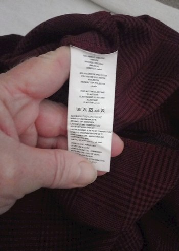 VİNTAG TRENDYOL Bordo Düğmeli Uzun Kadın elbise - Görsel 8