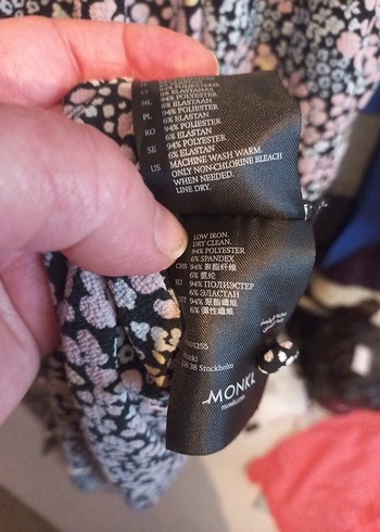 MONKİ MARKA Uzun Bohem Renkli Fırfırlı hamile Elbise - Görsel 4