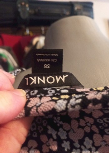 MONKİ MARKA Uzun Bohem Renkli Fırfırlı hamile Elbise - Görsel 6