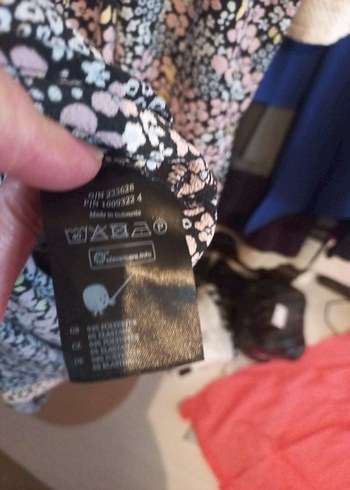 MONKİ MARKA Uzun Bohem Renkli Fırfırlı hamile Elbise - Görsel 5