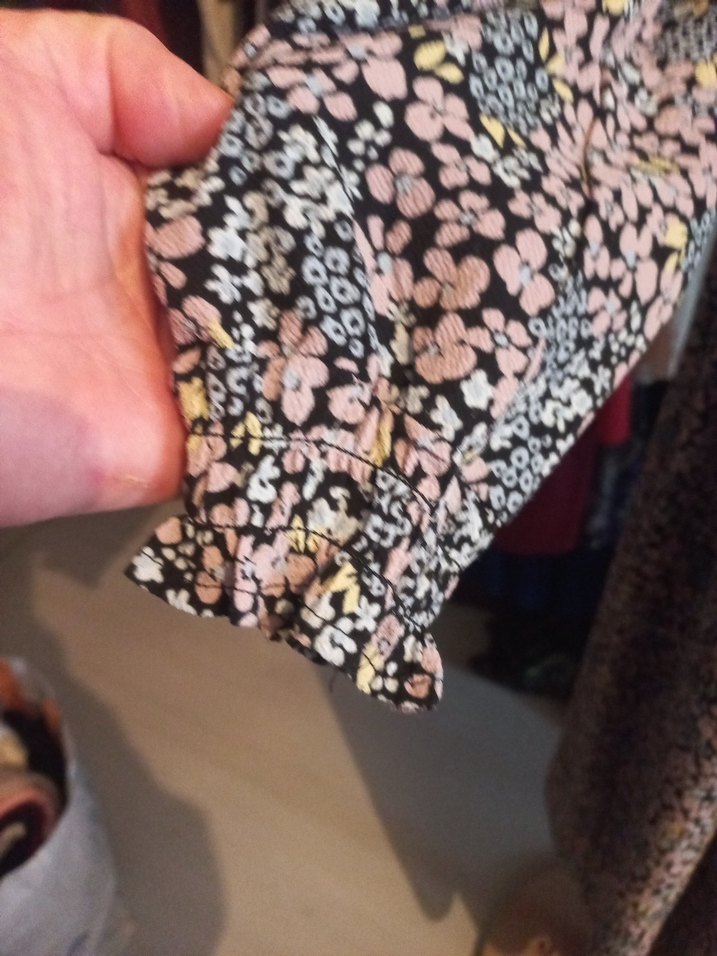 MONKİ MARKA Uzun Bohem Renkli Fırfırlı hamile Elbise - Görsel 3