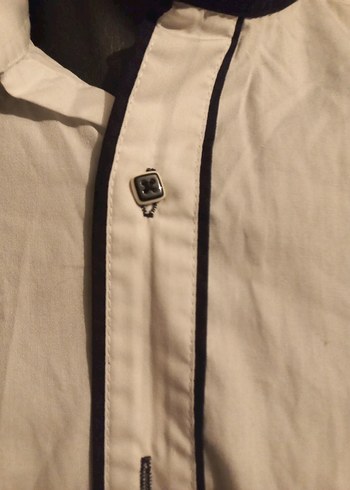 Erkek Beyaz Pamuklu Uzun Kollu Gömlek - Görsel 5