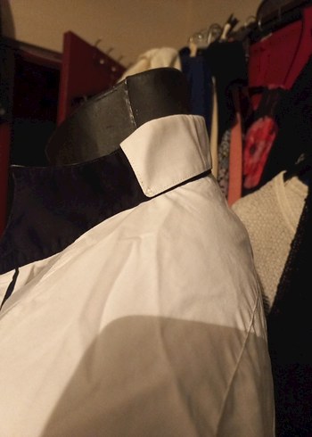 Erkek Beyaz Pamuklu Uzun Kollu Gömlek - Görsel 3